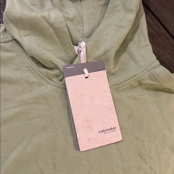 NWT [Icebreaker] Merino Blend Ii 200 Crush Pullover Hoodie in Glazen Women’s L - Picture 9 of 16